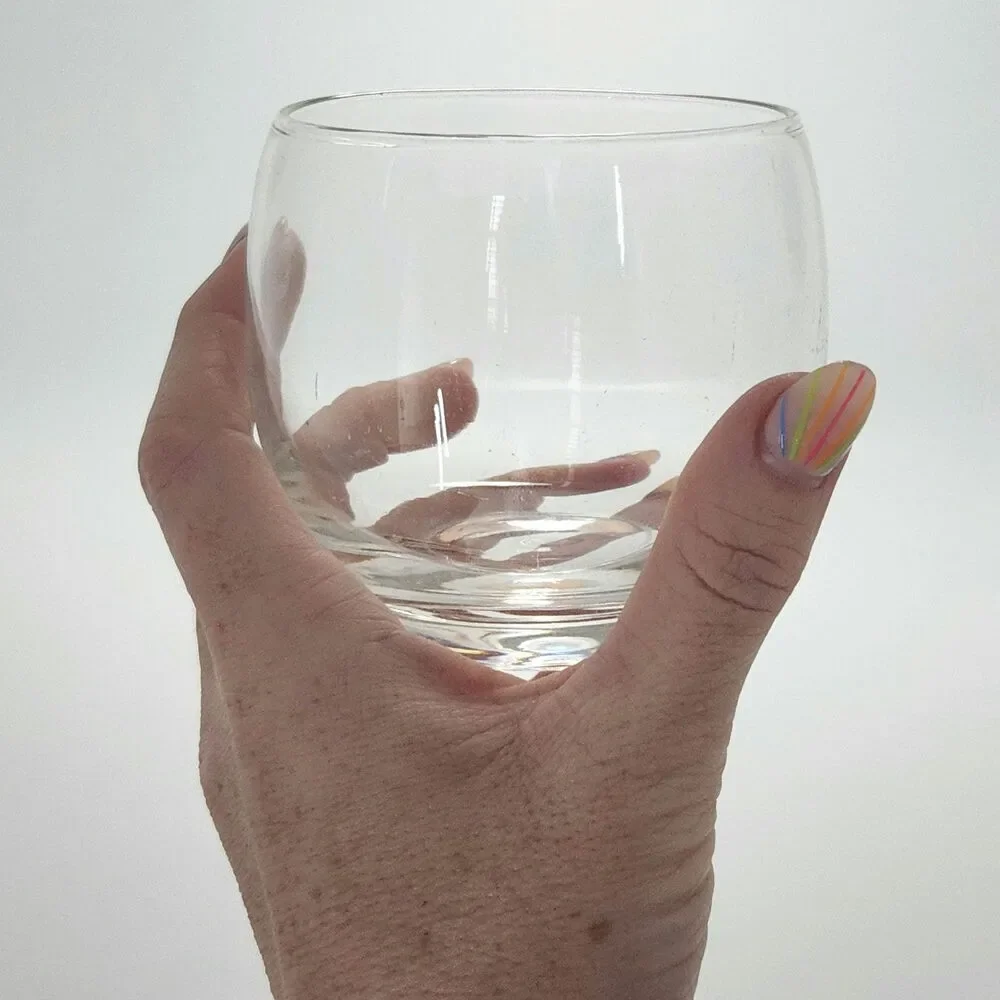 Vintage MCM Moser Culbuto Crystal Art Glass Whiskey Tumbler Barware - Home Decor